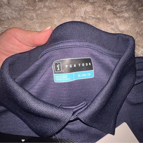 PGA Tour Navy Golf Polo Performance Moisture Wicking Quick Dry Men XL NWT - Picture 8 of 8